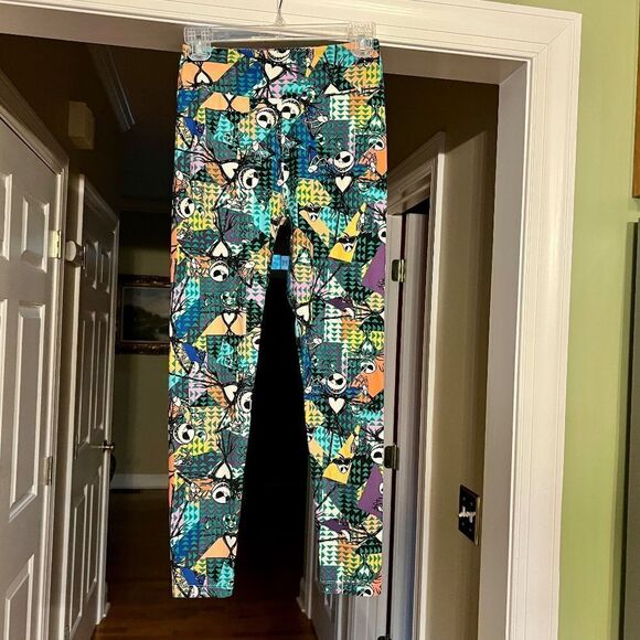 EUC LuLaRoe Disney Jack Skellington Nightmare Before Christmas Leggings O/S - Picture 2 of 2